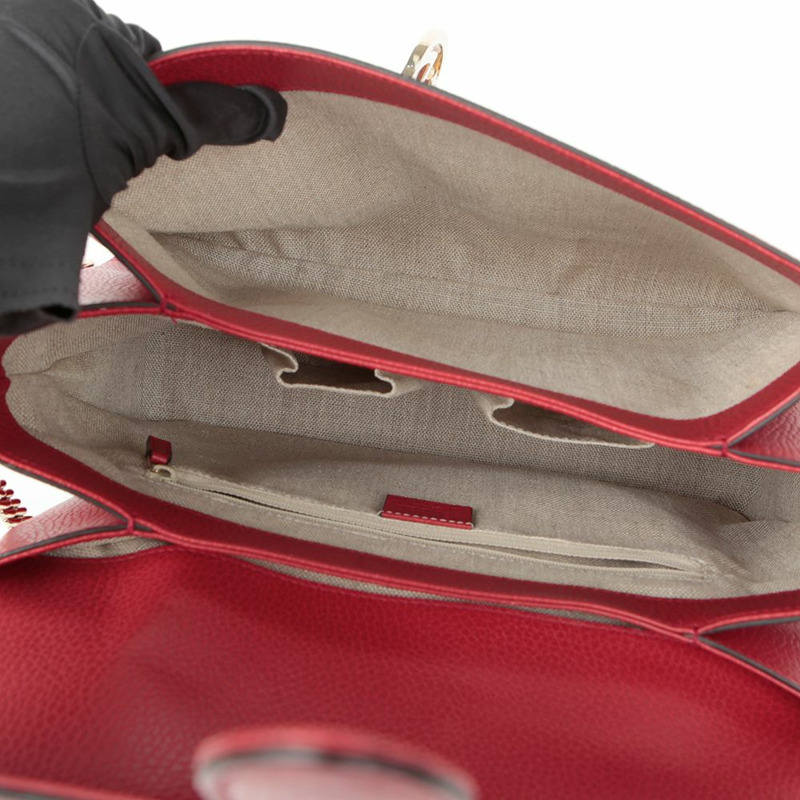 【包稅】GUCCI 510306 互扣式頂部提把手提單肩包-13