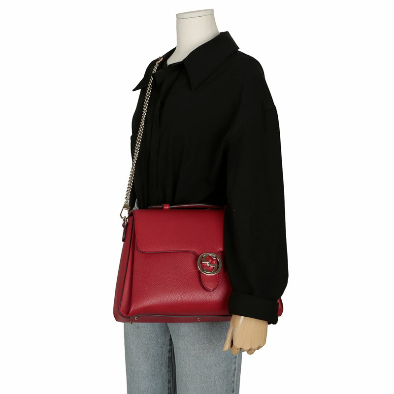 【包稅】GUCCI 510306 互扣式頂部提把手提單肩包-14