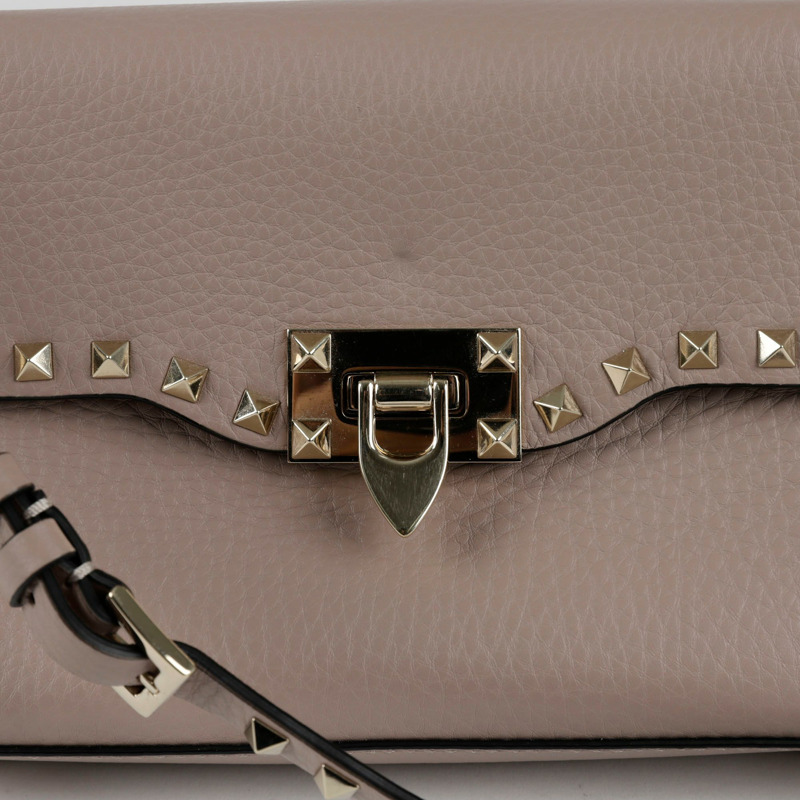 VALENTINO Rockstud 翻蓋肩斜背包 2B0181-1