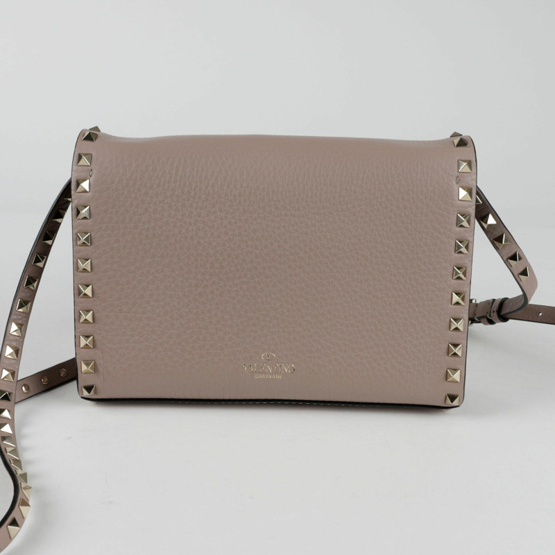 VALENTINO Rockstud 翻蓋肩斜背包 2B0181-2