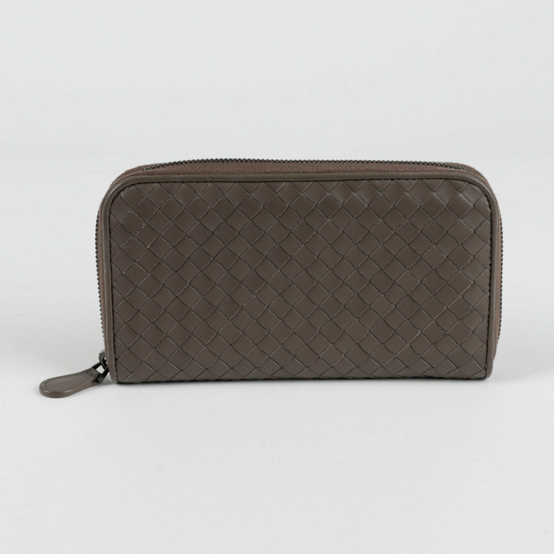 BOTTEGA VENETA Intrecciato 拉鍊長錢包-0