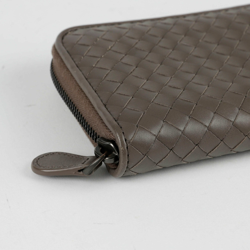 BOTTEGA VENETA Intrecciato 拉鍊長錢包-6