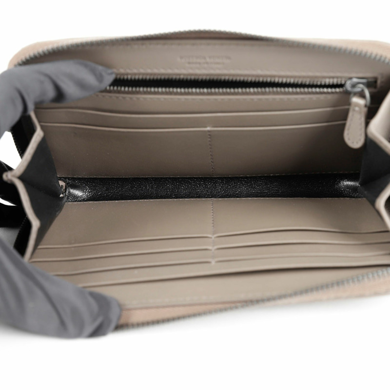 BOTTEGA VENETA Intrecciato 拉鍊長錢包-9
