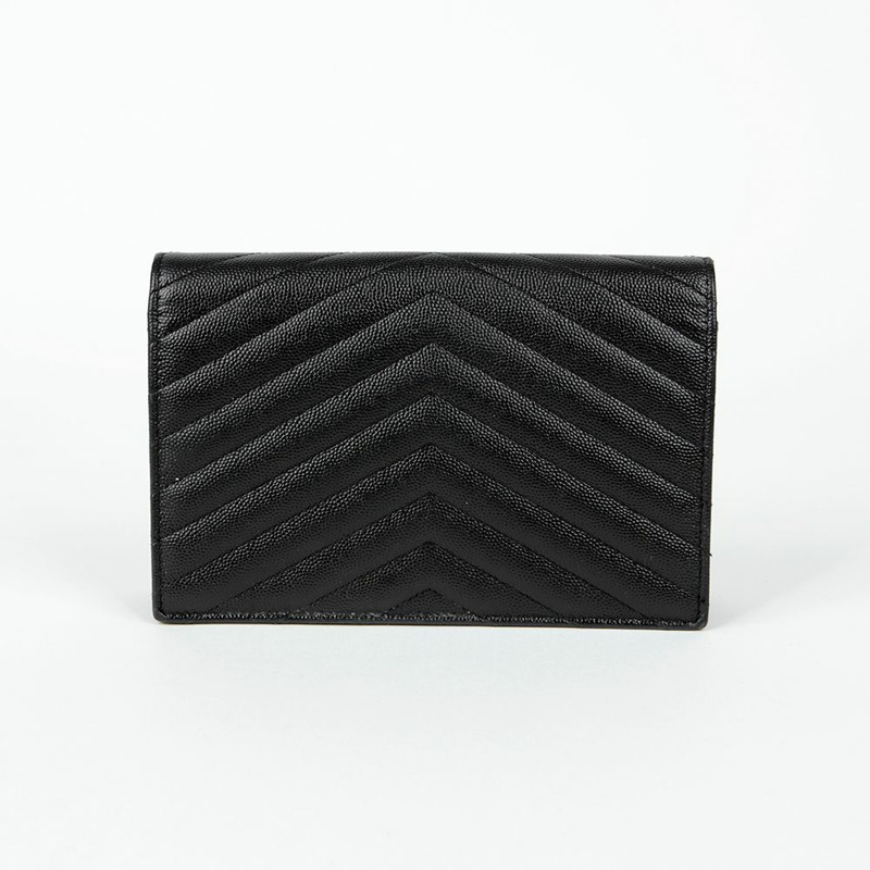 SAINT LAURENT 信封鏈條皮夾斜背包 393953-2