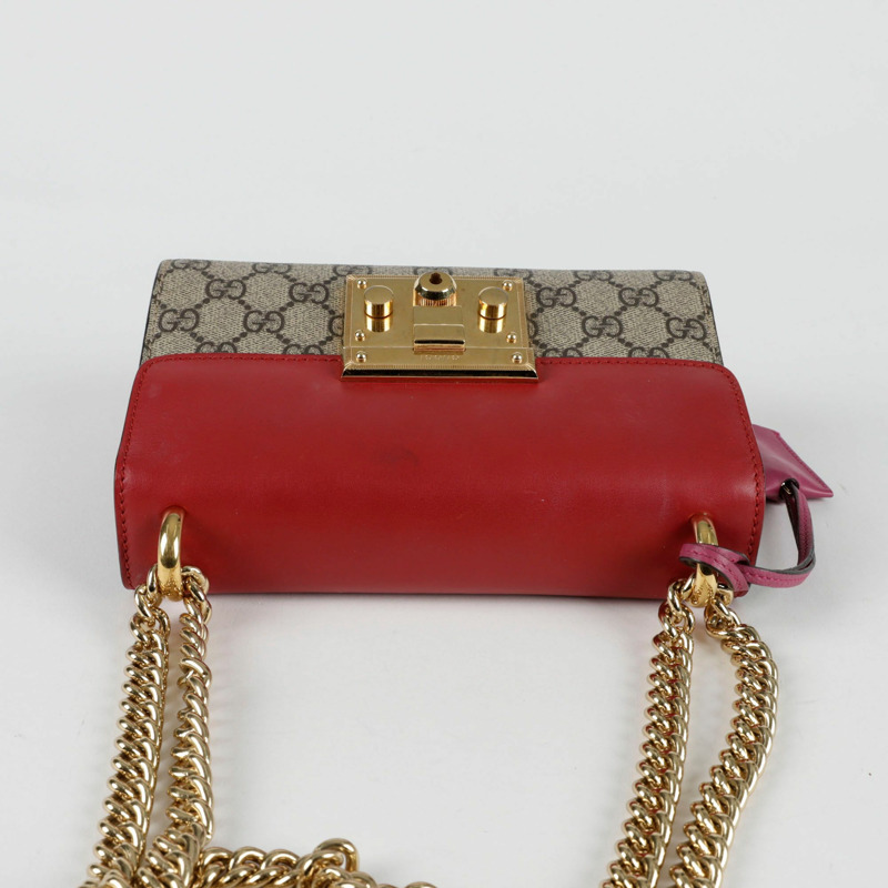GUCCI 掛鎖小號鏈條單肩斜背包-6