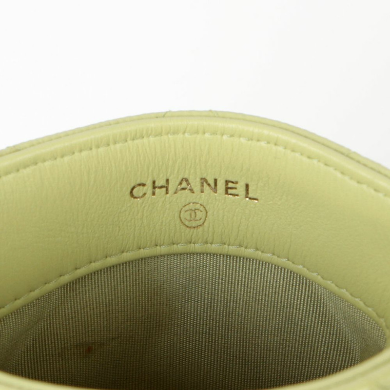 CHANEL Caviar Skin CC Logo 手機支架與斜背包-9