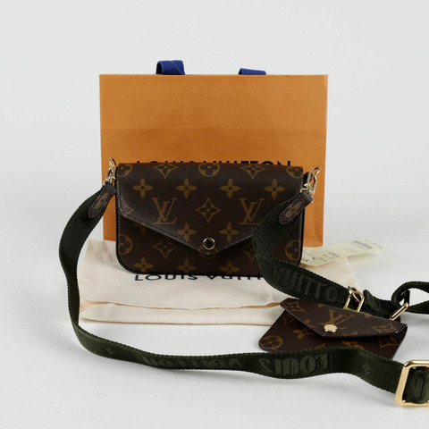 LOUIS VUITTON Felicie 肩帶與 Go 肩斜背包