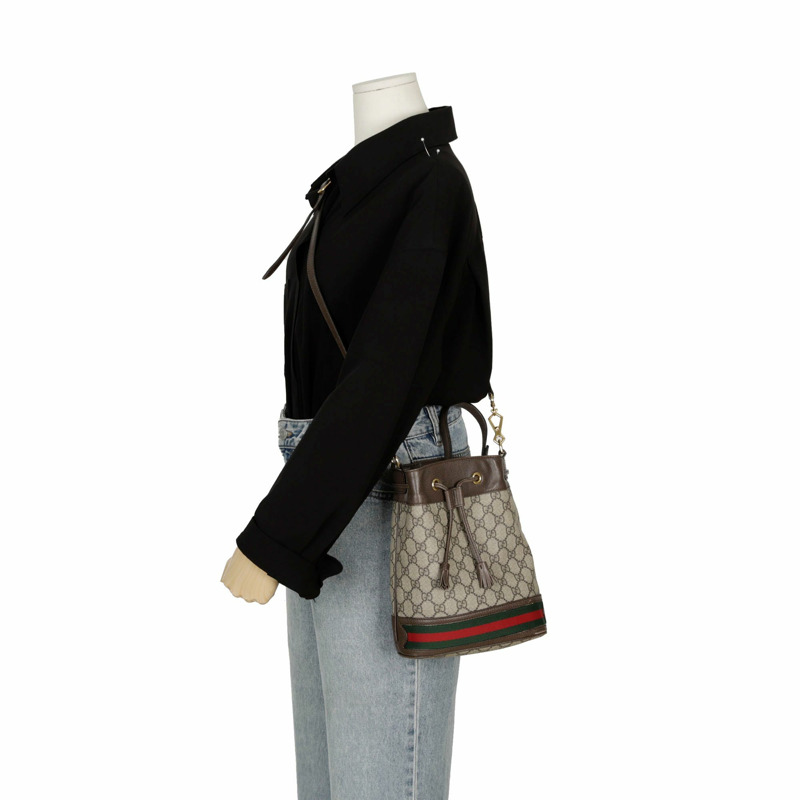 GUCCI Ophidia 小號水桶托特單肩包 550621-14