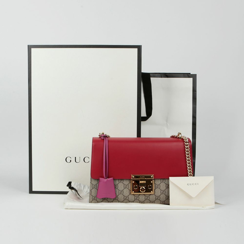GUCCI Paddle Lock 中型單肩包 409486-0