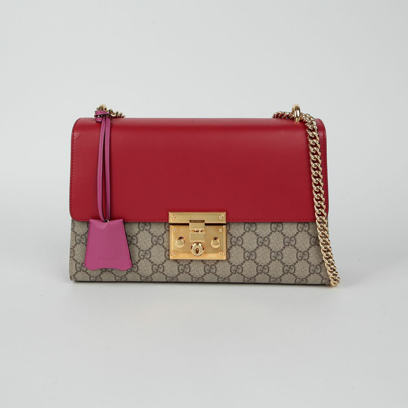 【包稅】GUCCI 槳鎖中型單肩包 409486-1