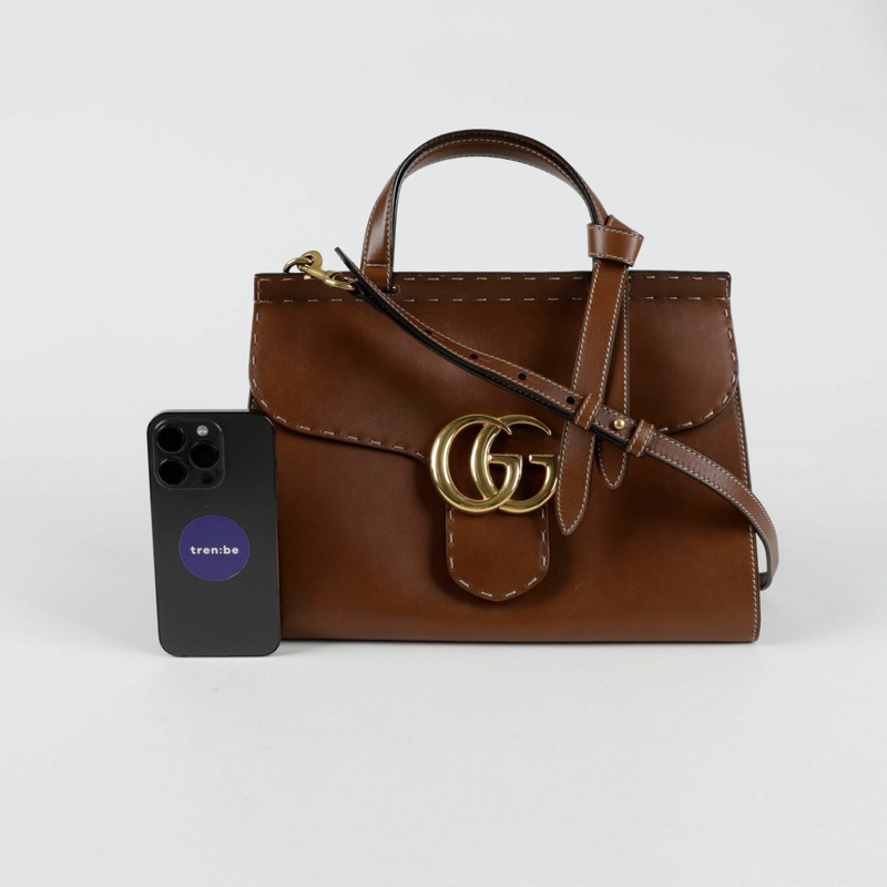 GUCCI 421890 GG Marmont 小號托特單肩包-10