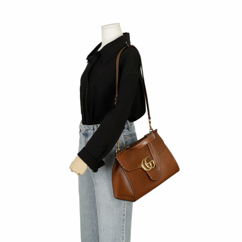 GUCCI 421890 GG Marmont 小號托特單肩包-15