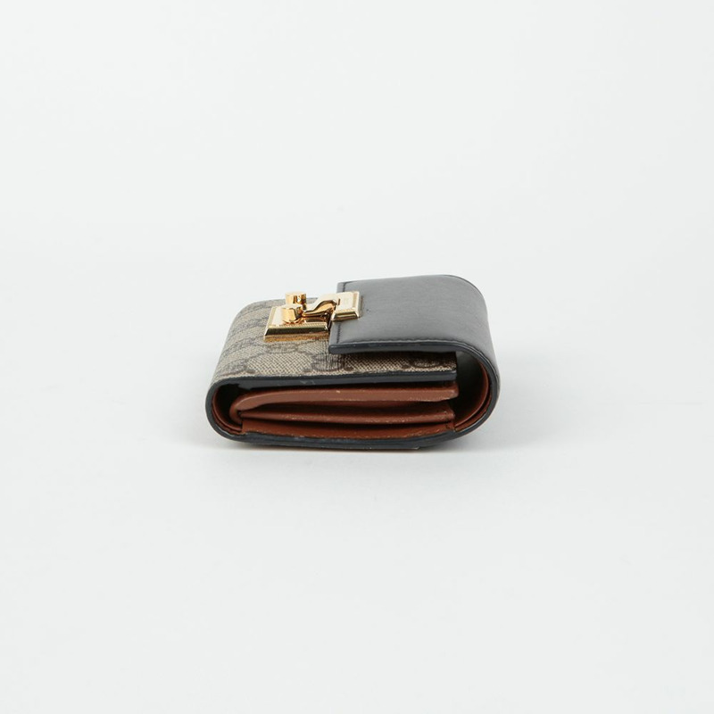 GUCCI 槳鎖雙折皮夾 453155-4