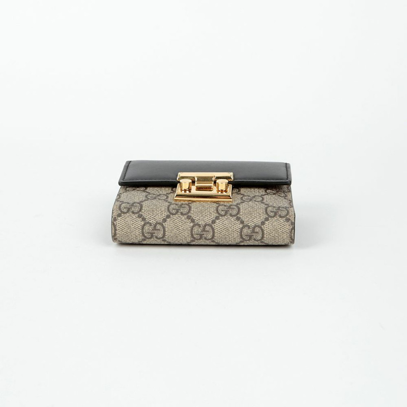 GUCCI 槳鎖雙折皮夾 453155-5