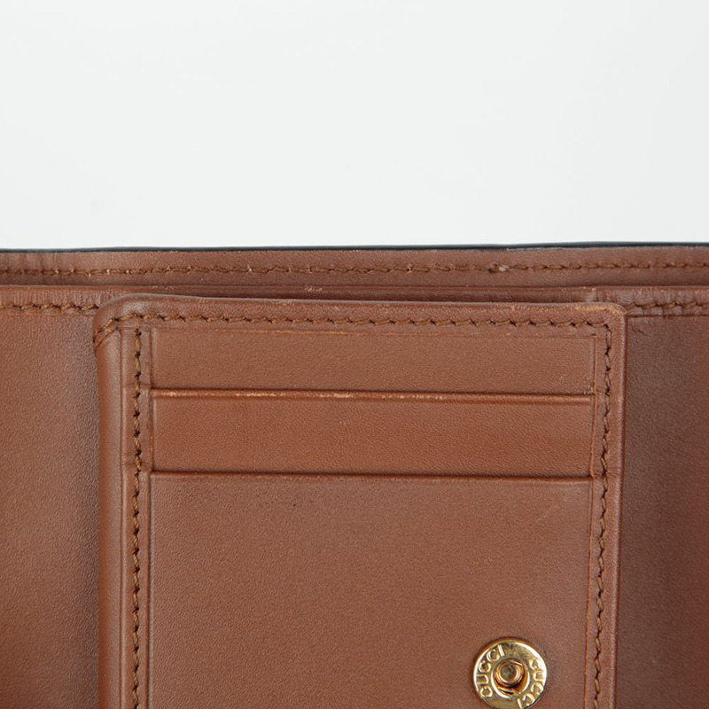 GUCCI 槳鎖雙折皮夾 453155-7