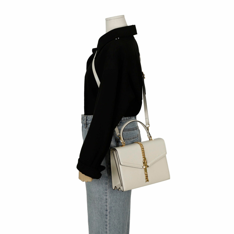 GUCCI Silvi 1969 小號托特單肩包-14