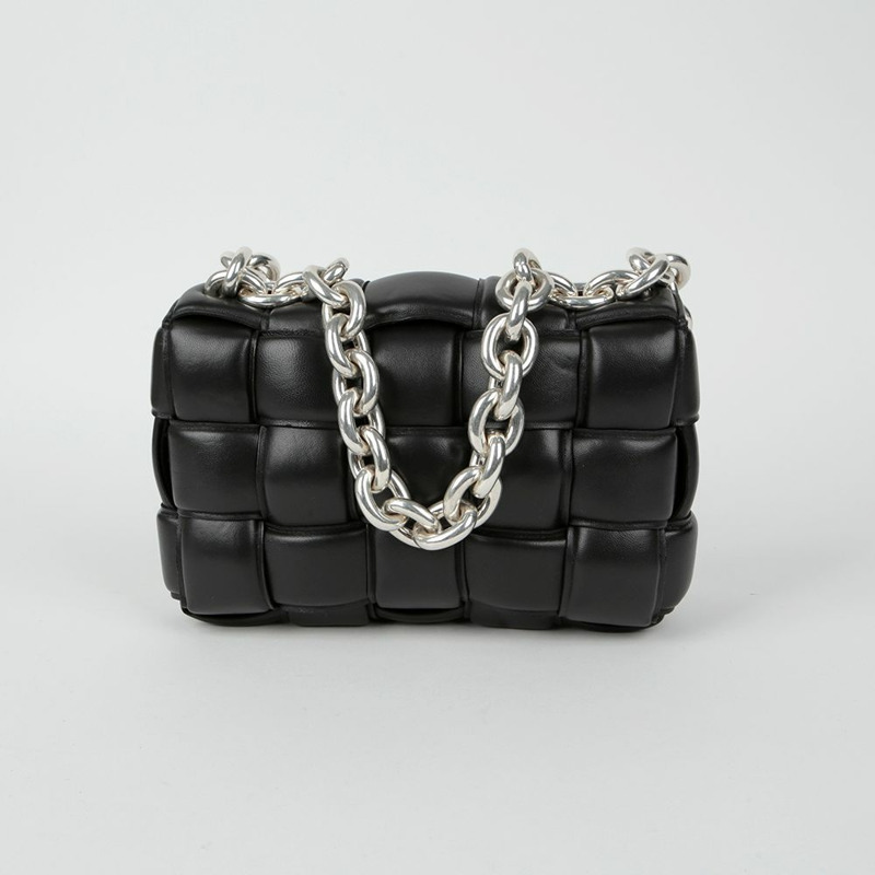 【包稅】BOTTEGA VENETA 鏈條卡附肩斜背包 631421-3