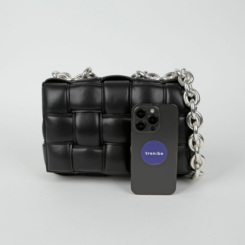 【包稅】BOTTEGA VENETA 鏈條卡附肩斜背包 631421-8