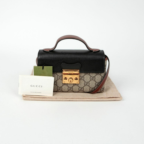 GUCCI Paddle Lock 迷你頂部提把托特單肩包 652683