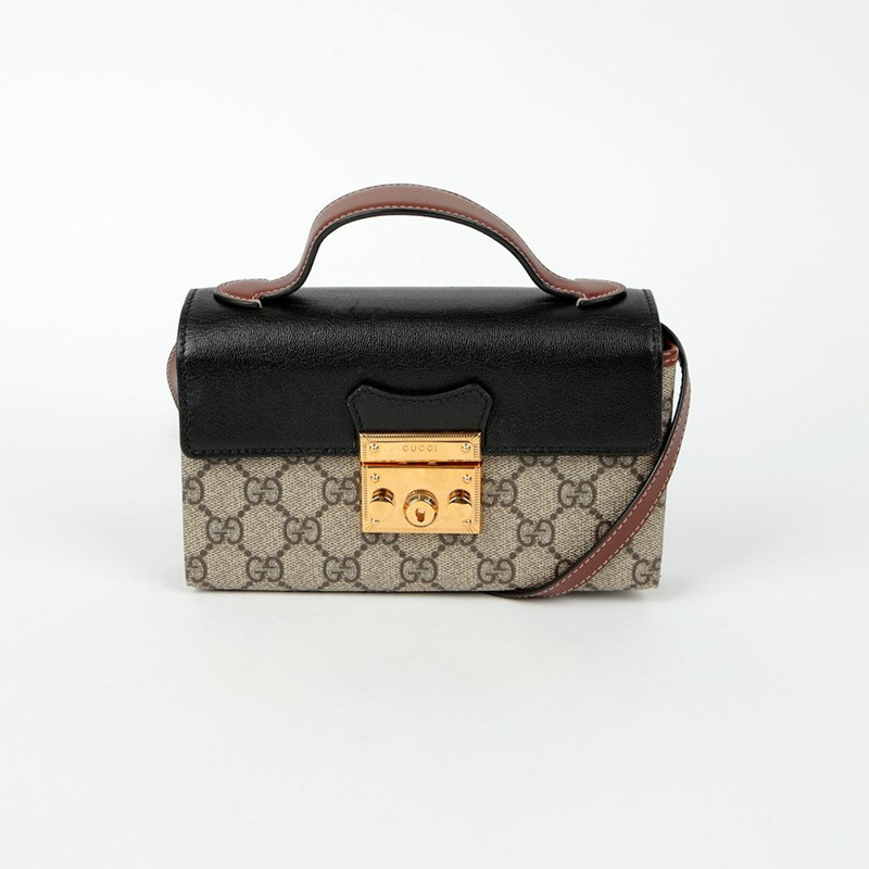 GUCCI Paddle Lock 迷你頂部提把托特單肩包 652683-1
