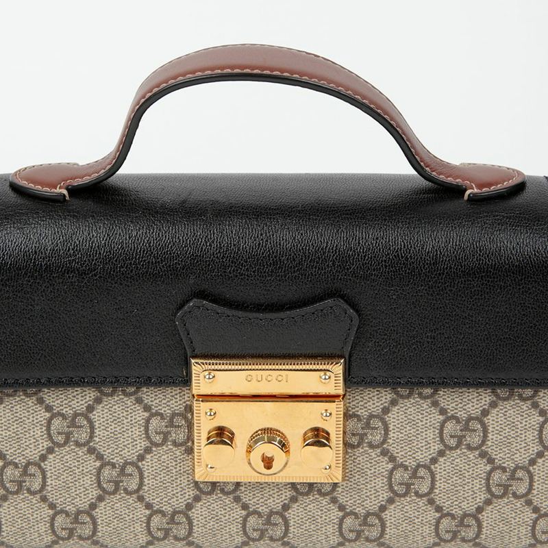 GUCCI Paddle Lock 迷你頂部提把托特單肩包 652683-4