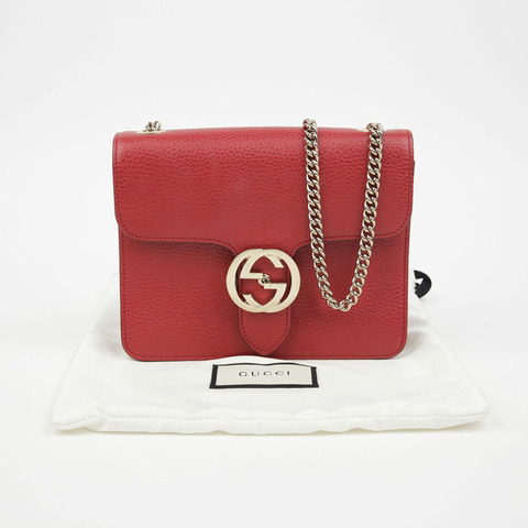 GUCCI 互鎖鏈條單肩斜背包 510304