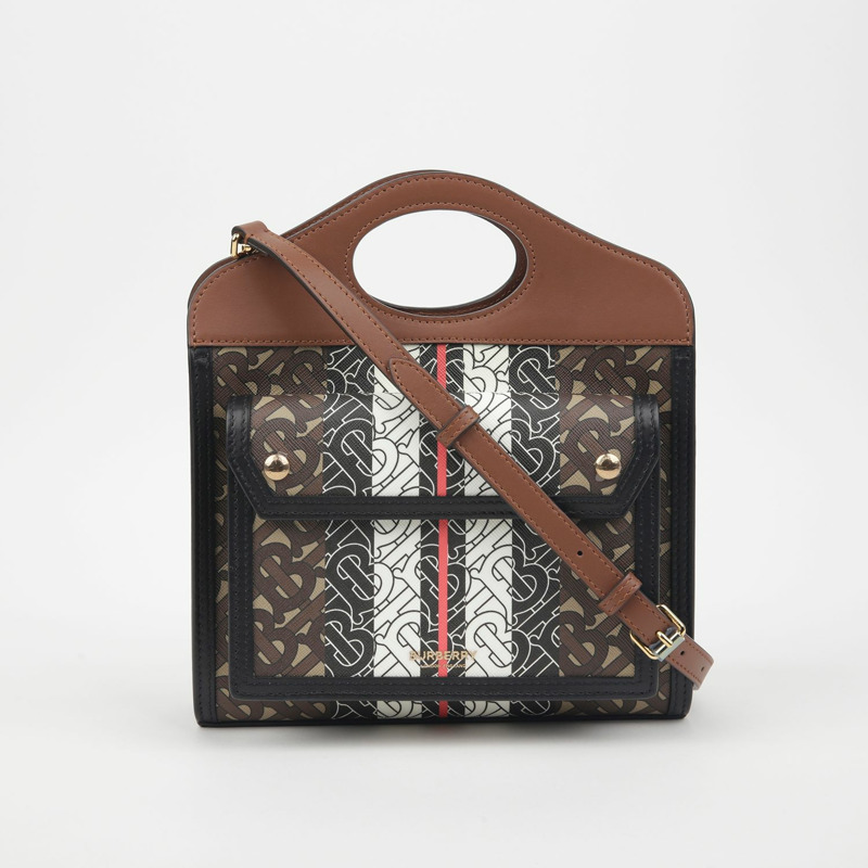 【包稅】BURBERRY 口袋迷你手提單肩包-1