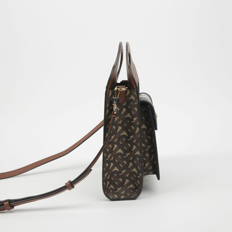 【包稅】BURBERRY 口袋迷你手提單肩包-4