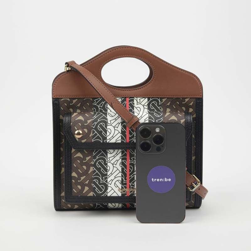 【包稅】BURBERRY 口袋迷你手提單肩包-6