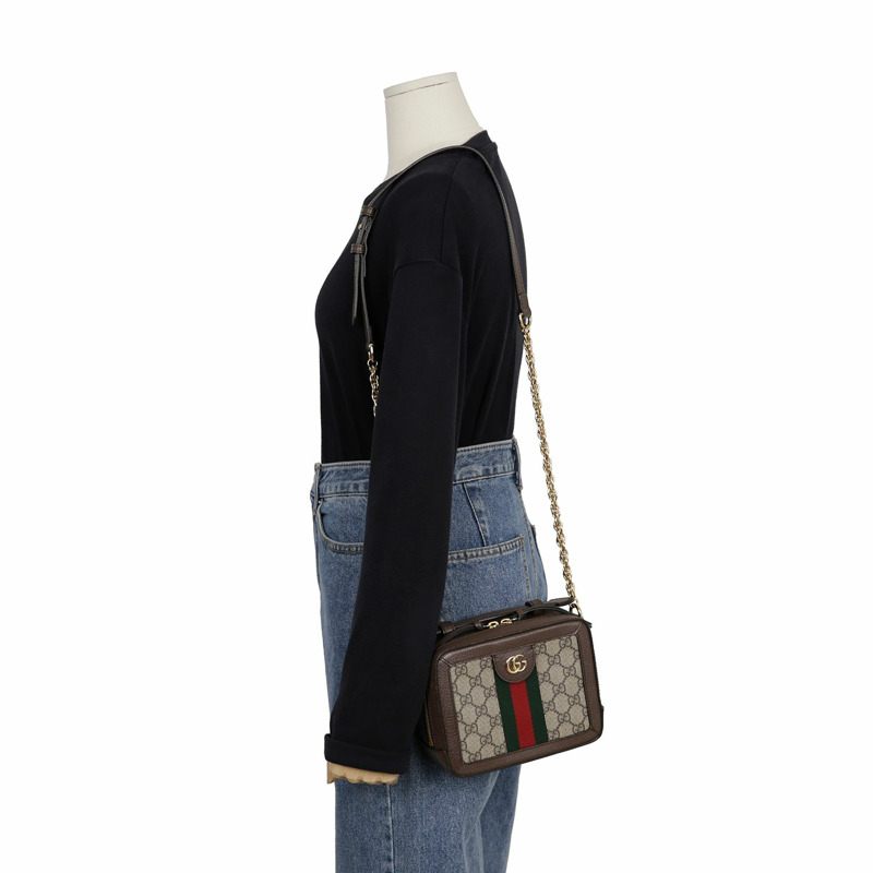 GUCCI Ophidia 迷你頂部手把單肩斜背包 602576-9