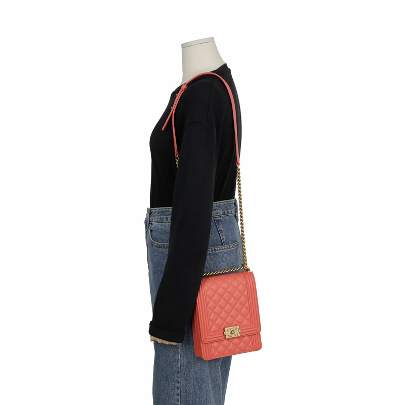 【包稅】CHANEL AS0130 男童南北翻蓋肩斜背包-12