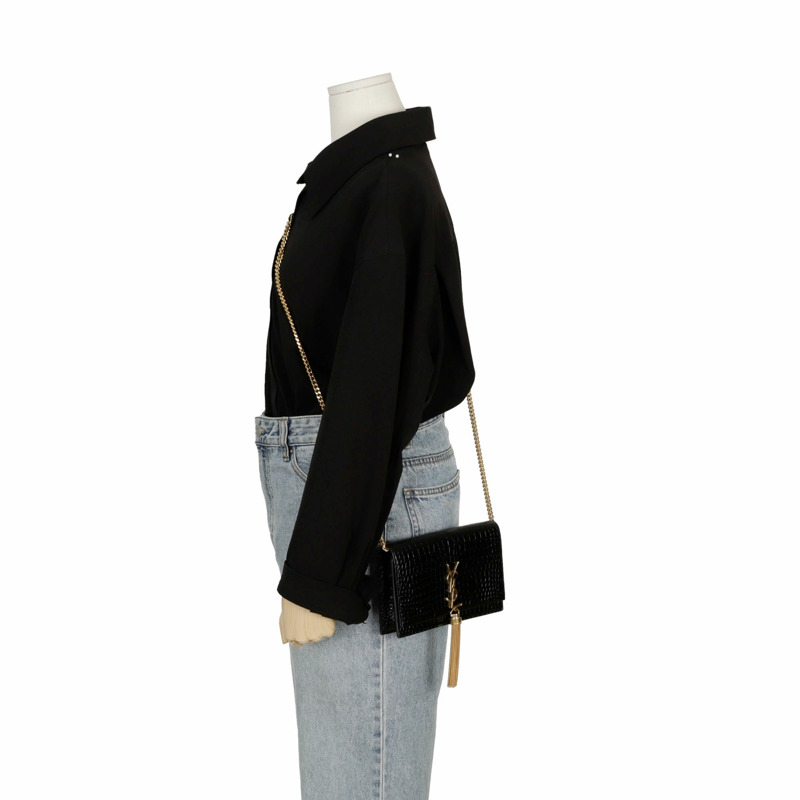 【包稅】SAINT LAURENT Kate WOC 肩斜背包 452159-10