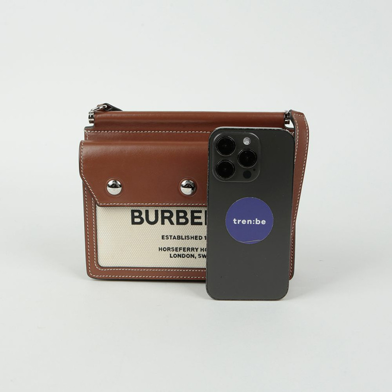 【包稅】BURBERRY 8014611 Hospery 標題口袋肩斜背包-7