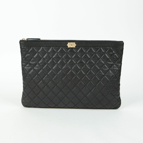 CHANEL Caviar Boy 大號手包 A84407