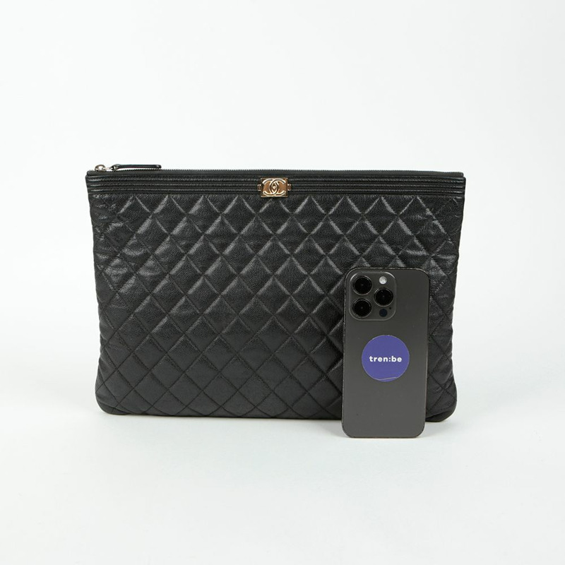 CHANEL Caviar Boy 大號手包 A84407-8