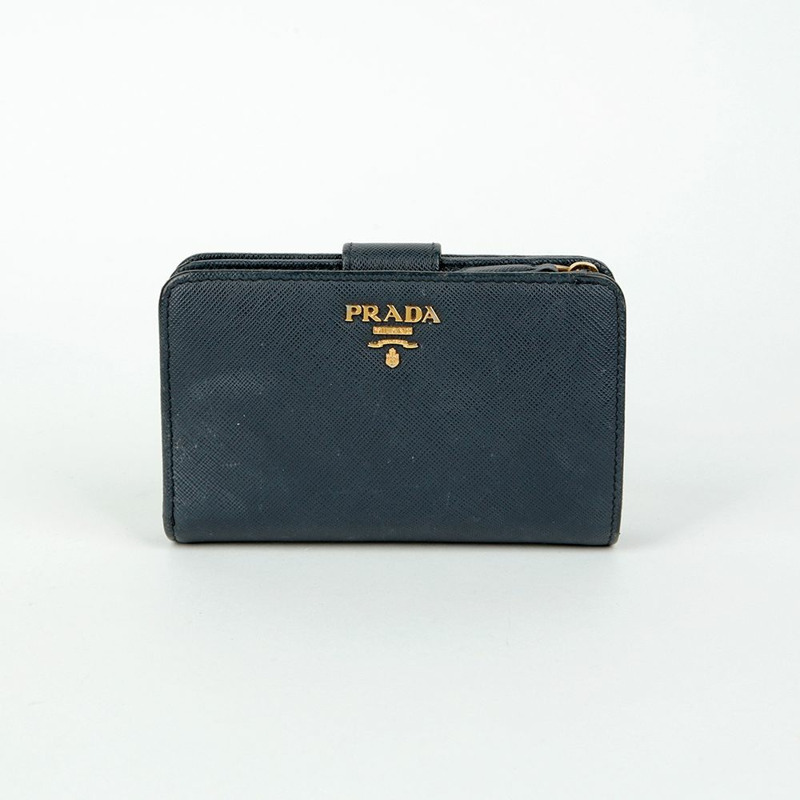 PRADA 1ML225 金屬標誌錢包-1