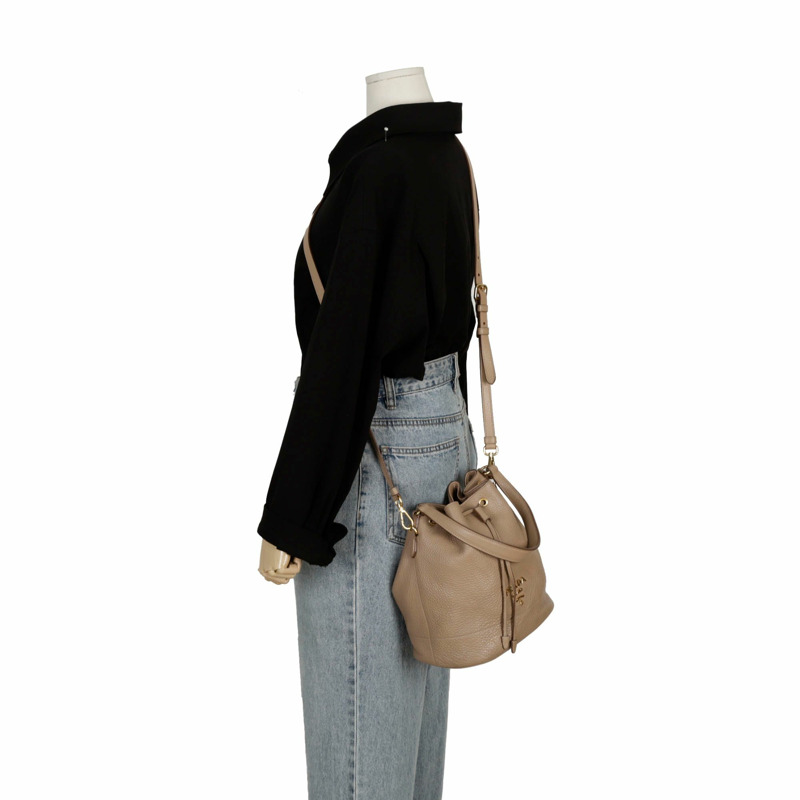 PRADA 1BE018 水桶托特單肩包-10