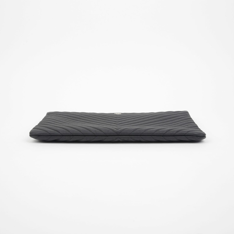 【包稅】CHANEL A82552 魚子醬紋經典大手拿包-5