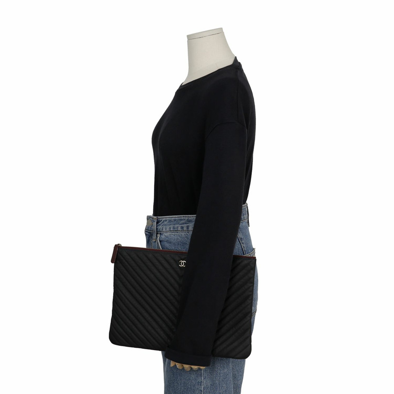 【包稅】CHANEL A82552 魚子醬紋經典大手拿包-8