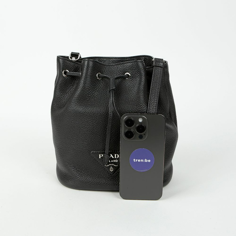 PRADA 1BE060 水桶肩斜背包-6