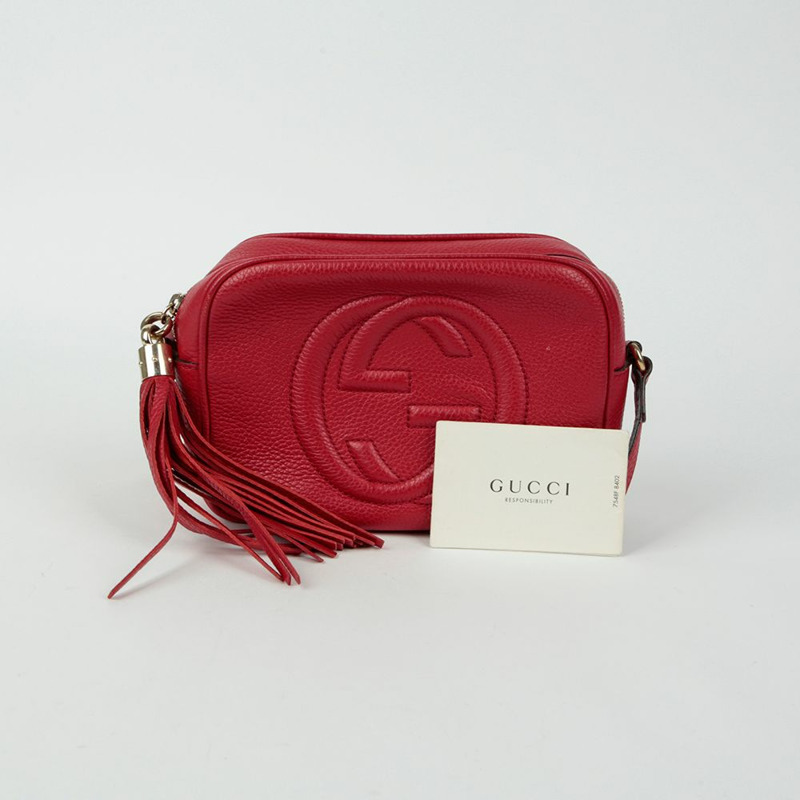 GUCCI Soho Disco 流蘇單肩斜背包 308364-0