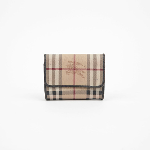 BURBERRY Haymarket 格紋中型錢包 3798969