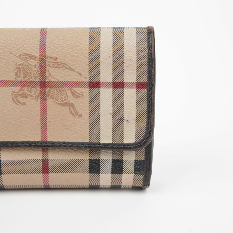 BURBERRY Haymarket 格紋中型錢包 3798969-1