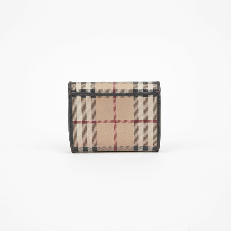 BURBERRY Haymarket 格紋中型錢包 3798969-2