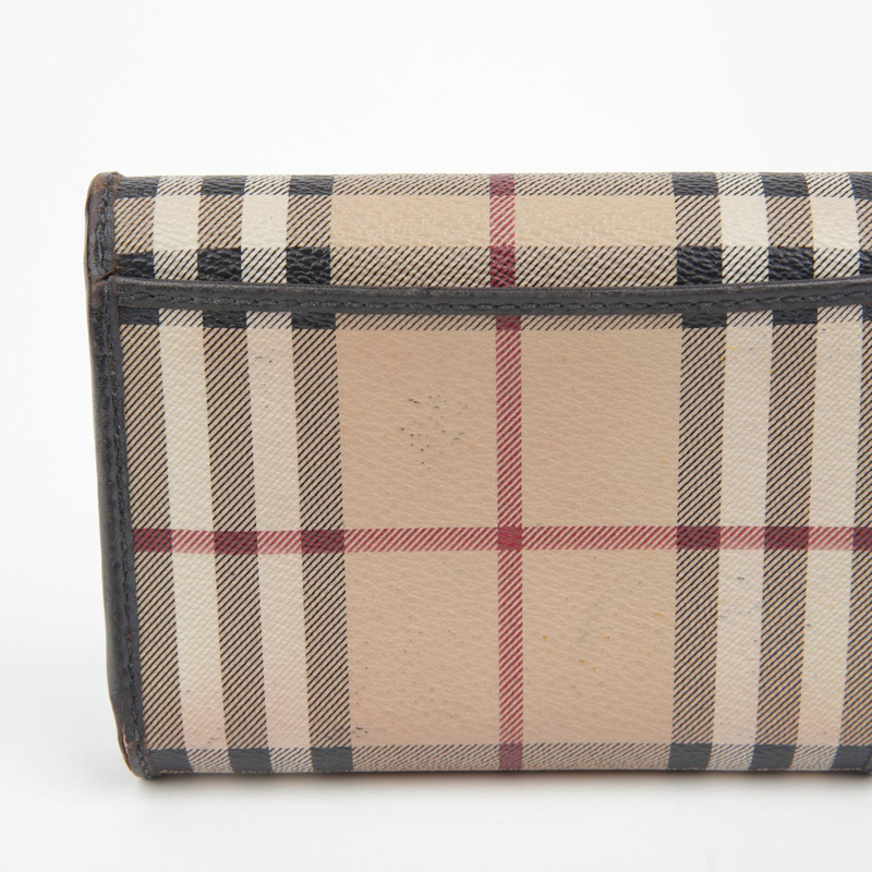 BURBERRY Haymarket 格紋中型錢包 3798969-3
