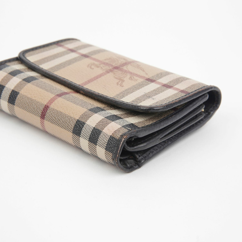 BURBERRY Haymarket 格紋中型錢包 3798969-7