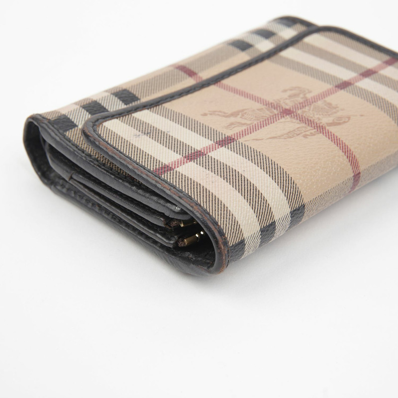 BURBERRY Haymarket 格紋中型錢包 3798969-8