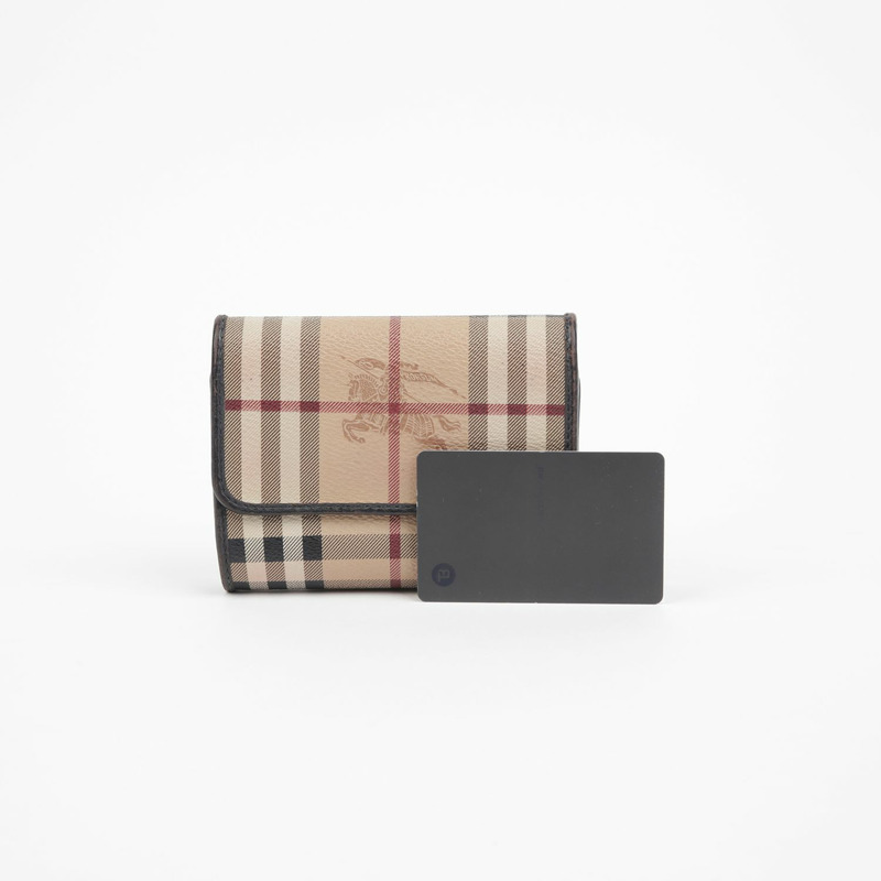BURBERRY Haymarket 格紋中型錢包 3798969-14