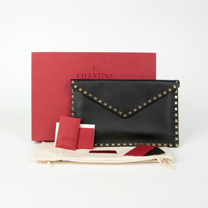 VALENTINO Rockstud 信封手拿包-0