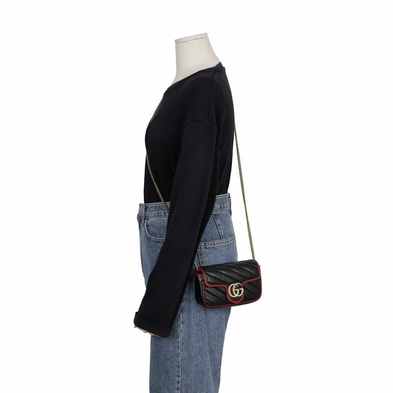 【包稅】GUCCI 574969 GG Marmont 超迷你斜背包-6